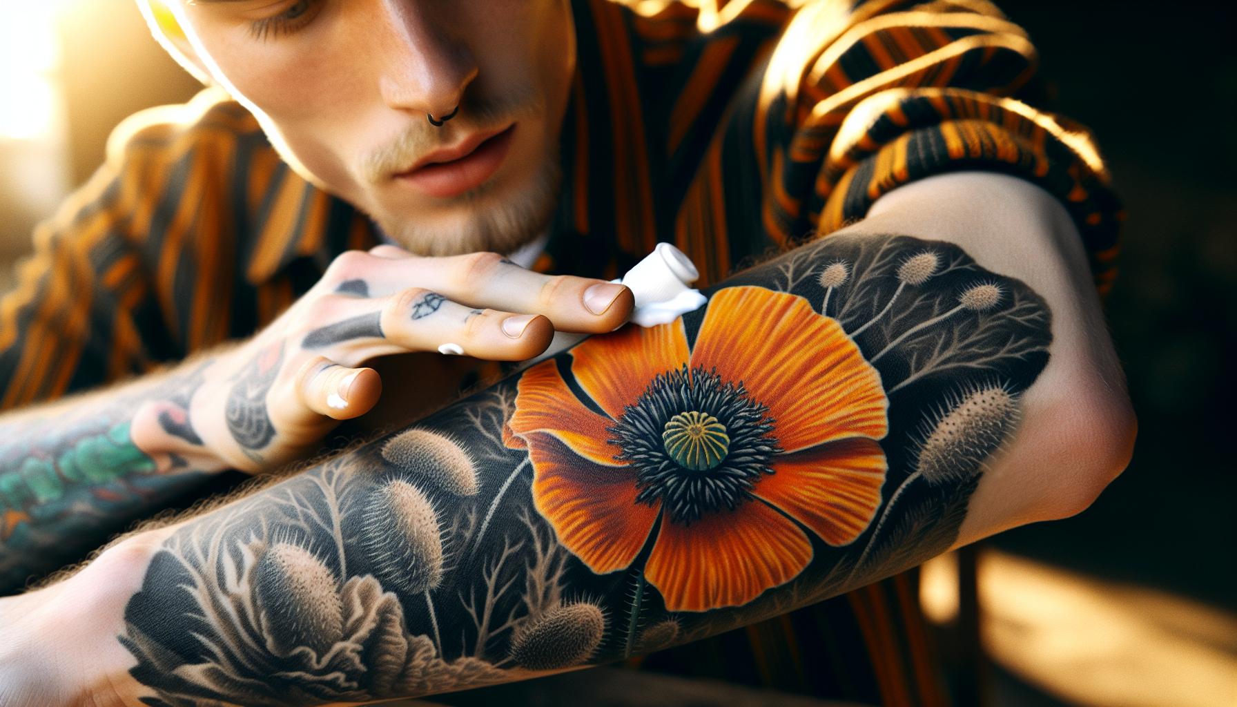 California Poppy Tattoo: Top Designs, Symbolism & Aftercare Tips 7