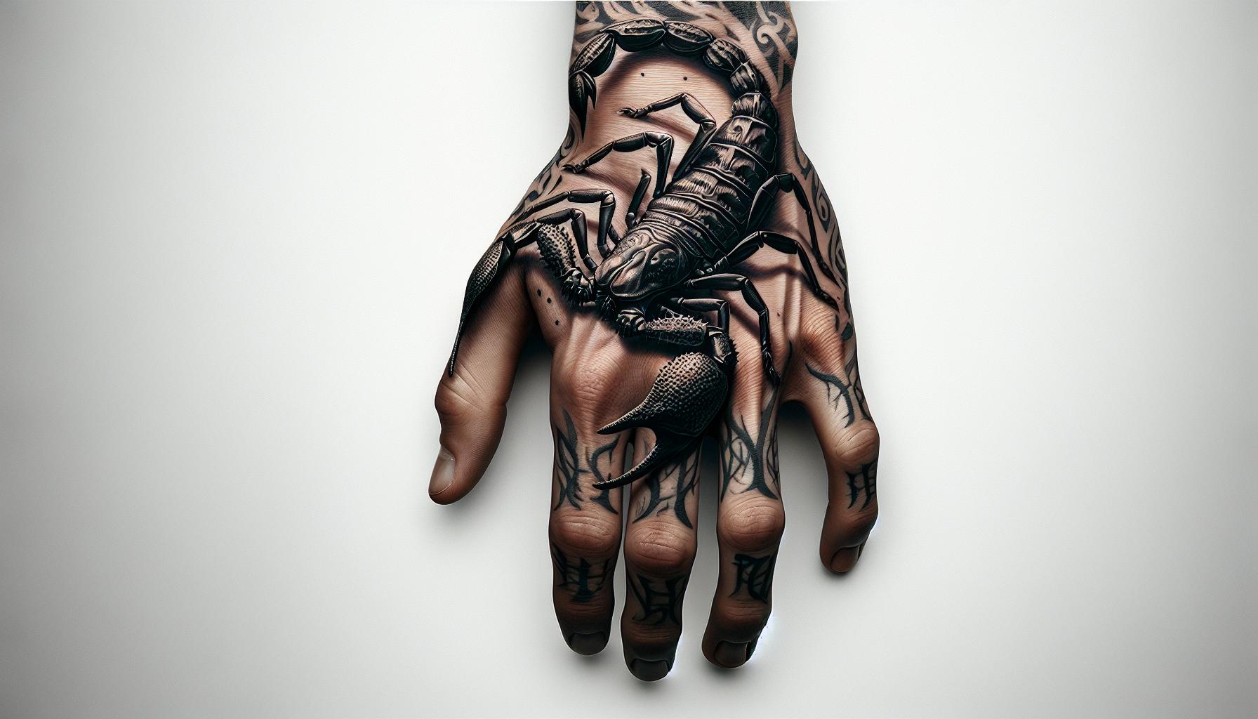 What Does a Scorpion Tattoo on Your Hand Mean? Discover Its Powerful Symbolism 2 0f51825a 6e92 4179 b9fc 071f9971cd31Io7bpiJ7C3HGFTsUwXzS7