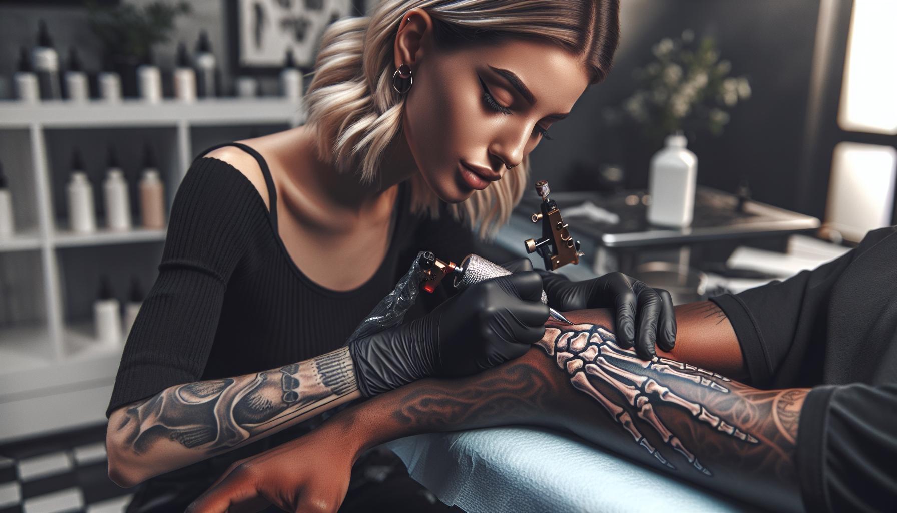 Top 10 Stunning Skeleton Hand Tattoos You Need to See 4 17a7ff3b ceb3 49bc bdf4 13ea067bdfd8Slh7ZfUlM7n QT7BeAUmH
