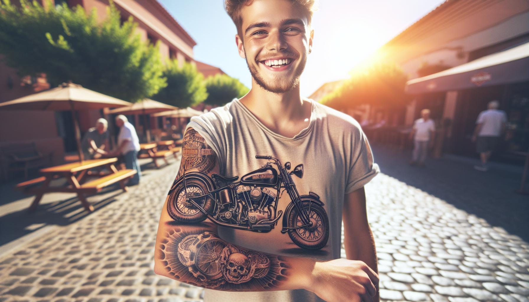 50 Inspiring Motorcycle Tattoo Ideas to Ride Your Passion 3 1e751da6 9e69 49b5 877e 2d2420213fc243NQzTxUO7UCm1fYp IDm