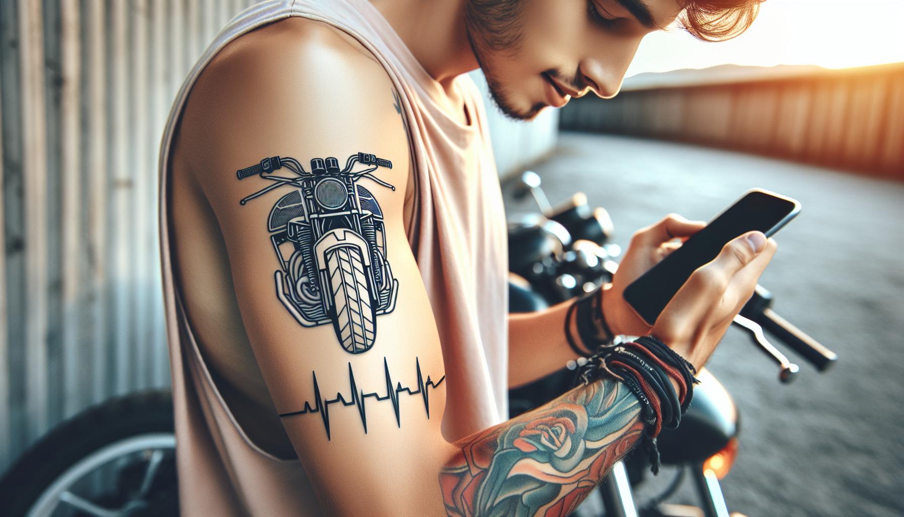 50 Inspiring Motorcycle Tattoo Ideas to Ride Your Passion 1 1e751da6 9e69 49b5 877e