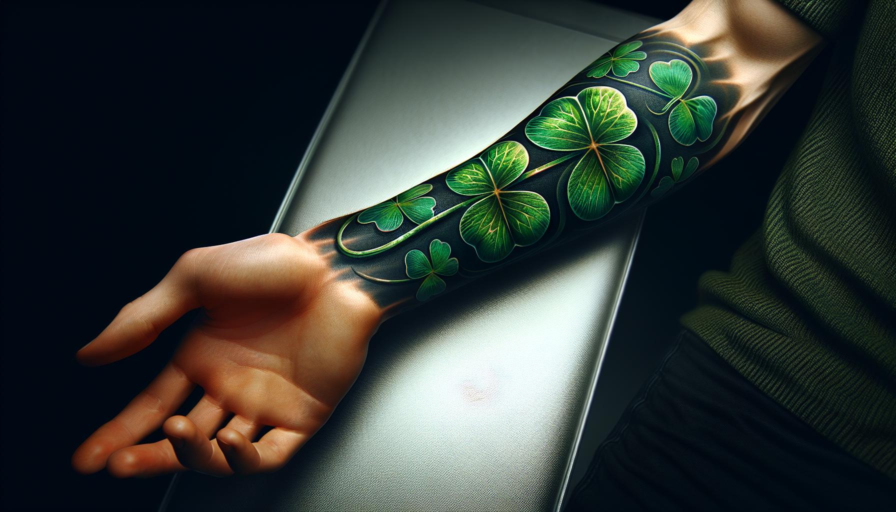 Realistic Four Leaf Clover Tattoo: Meaning, Design Ideas & Placement Tips 4 22553b02 f644 48ef 8c2d