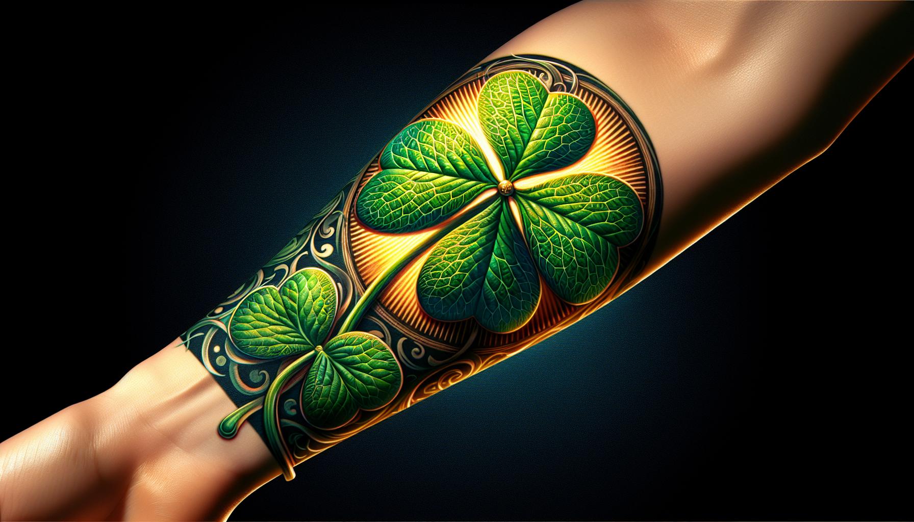 Realistic Four Leaf Clover Tattoo: Meaning, Design Ideas & Placement Tips 5 22553b02 f644 48ef 8c2d b21c898df77cgHjqQwc SWlWRwru1O2l