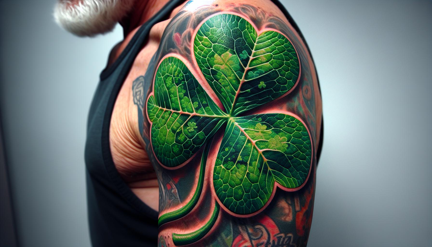 Realistic Four Leaf Clover Tattoo: Meaning, Design Ideas & Placement Tips 1 22553b02 f644 48ef 8c2d b21c898df77cm j7K5LWc8kVI Og5910