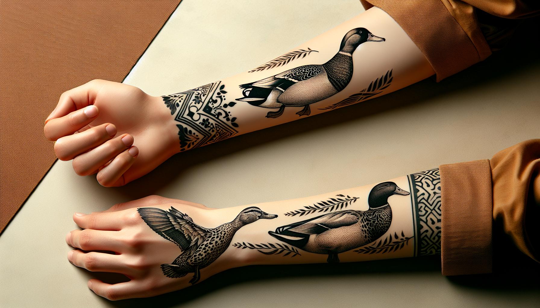Unlock the Secrets of Duck Tattoo Meaning: Symbolism and Significance Explained 5