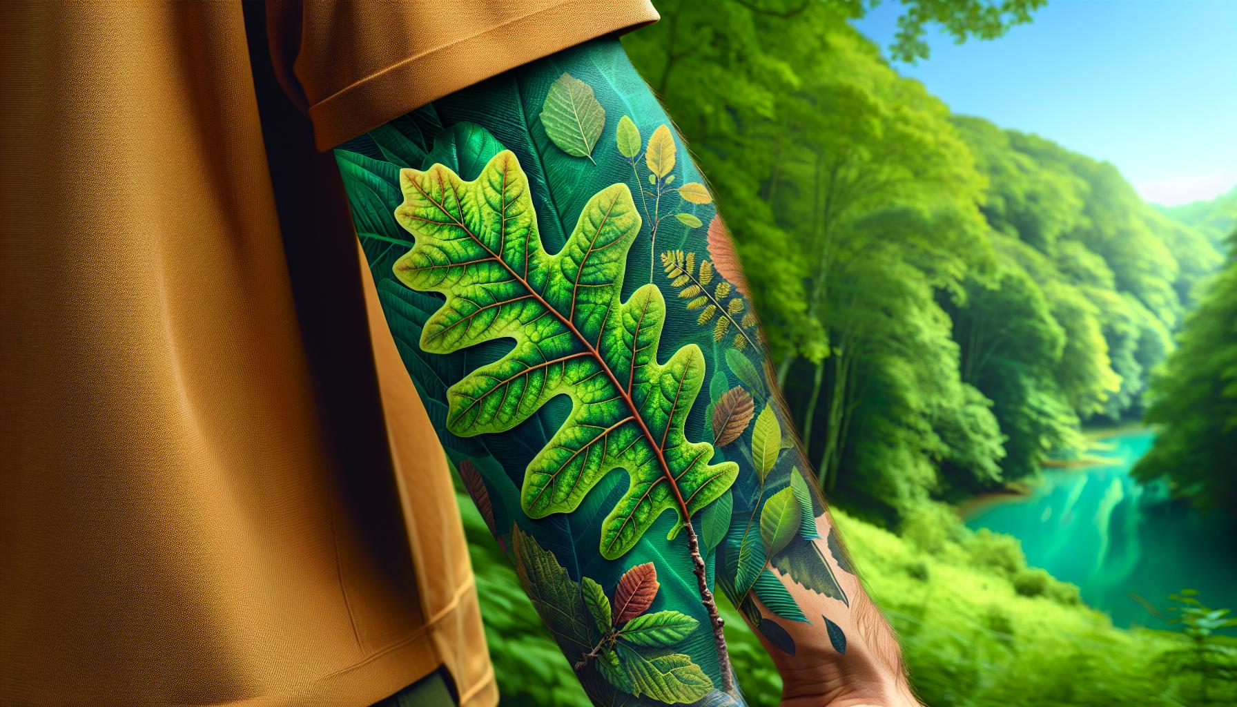 Oak Leaf Tattoos: Meaning, Design Ideas & Placement Tips 6 Oak Leaf Tattoos: Meaning, Design Ideas & Placement Tips 5