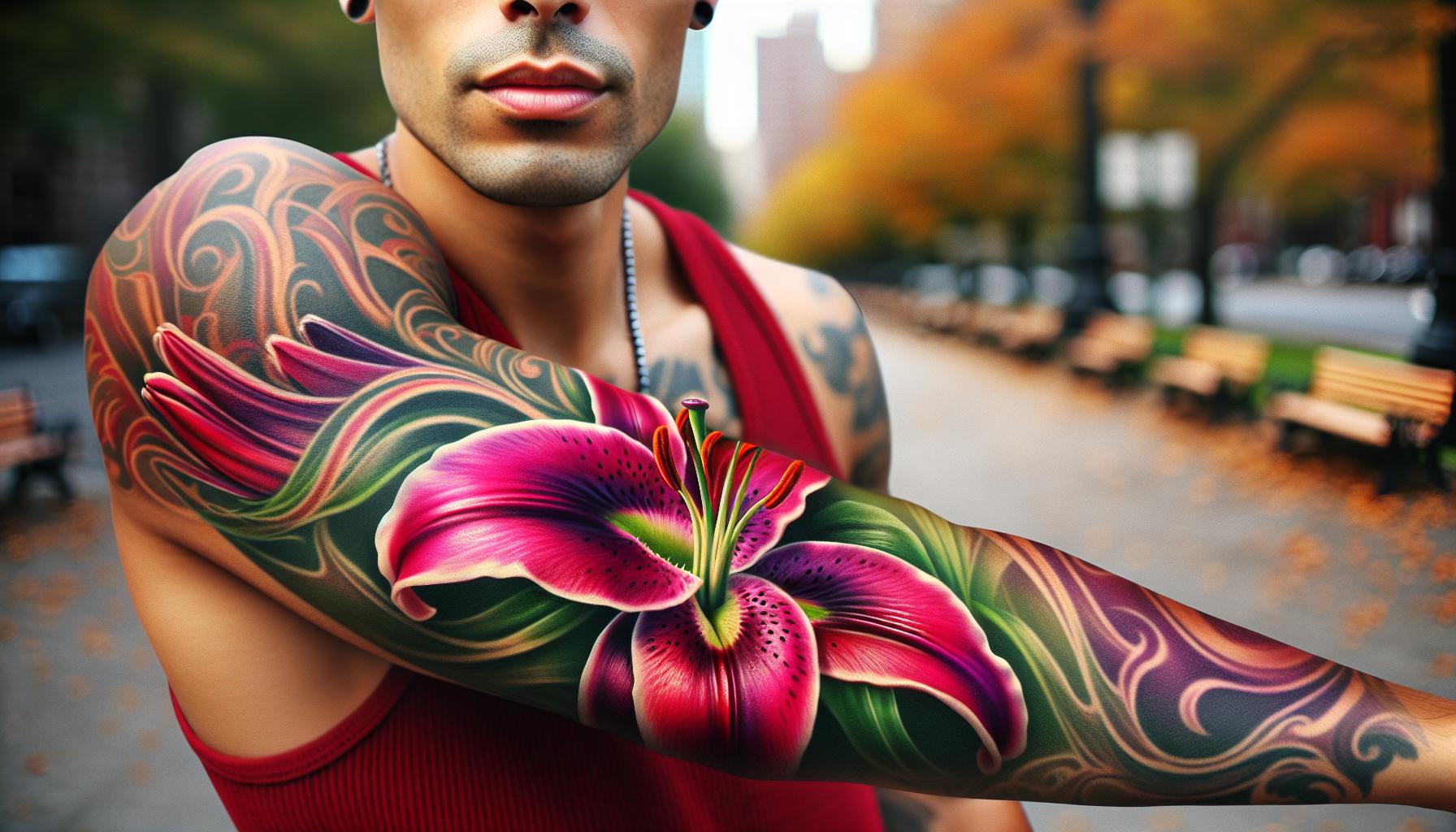 20 Best Lily Tattoos for Men: Styles, Meanings & Placement Ideas 3 f8eb3120 33e6 42d6 a8a9 9ccb0aa15cc99rPSXtNaLm2mV9