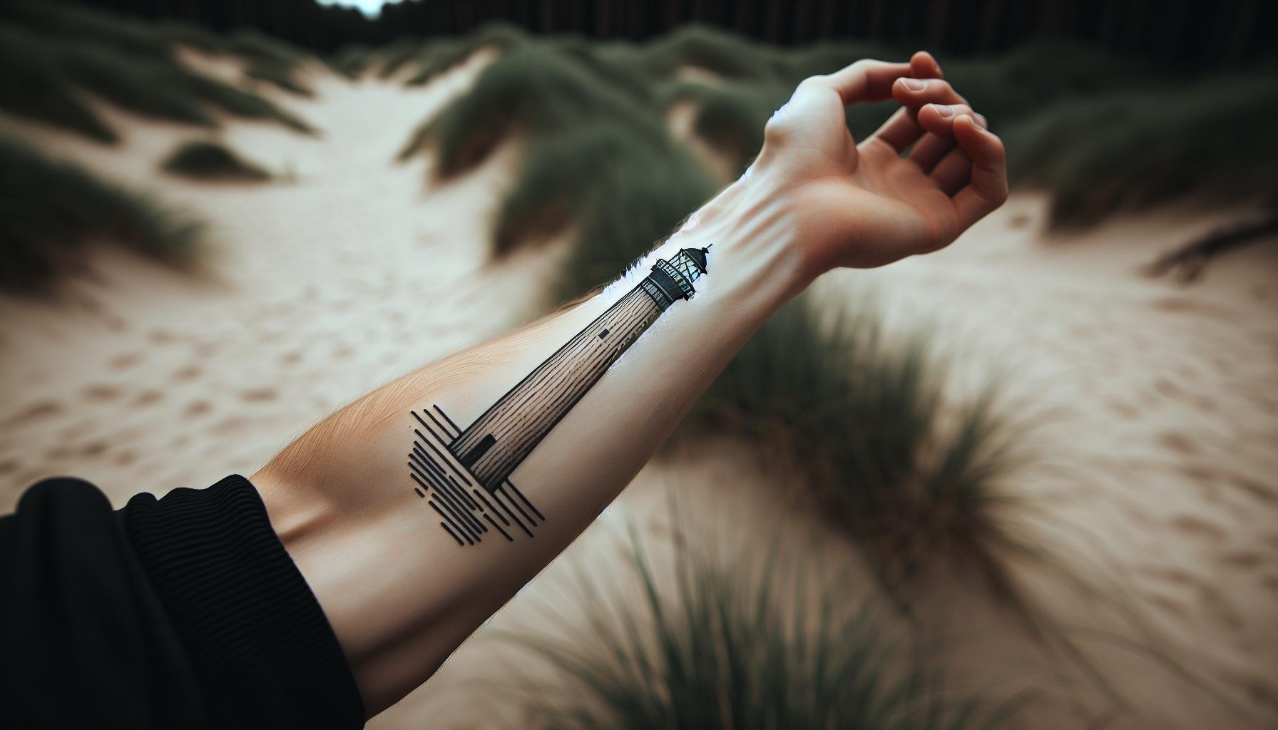 Lighthouse Forearm Tattoo Ideas: Symbolism, Styles & Meaning Explained 2 ffa577c1 118c 4e9a 8efa d1177475941cvhhcEhUgkeKJq3Rh4CIWr