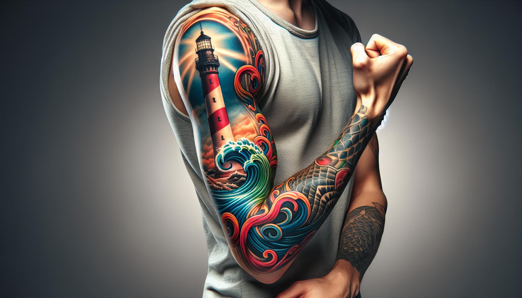 Lighthouse Forearm Tattoo Ideas: Symbolism, Styles & Meaning Explained 3 ffa577c1 118c 4e9a 8efa d1177475941cyY6Qq Xwj1WzTf91ucCZW