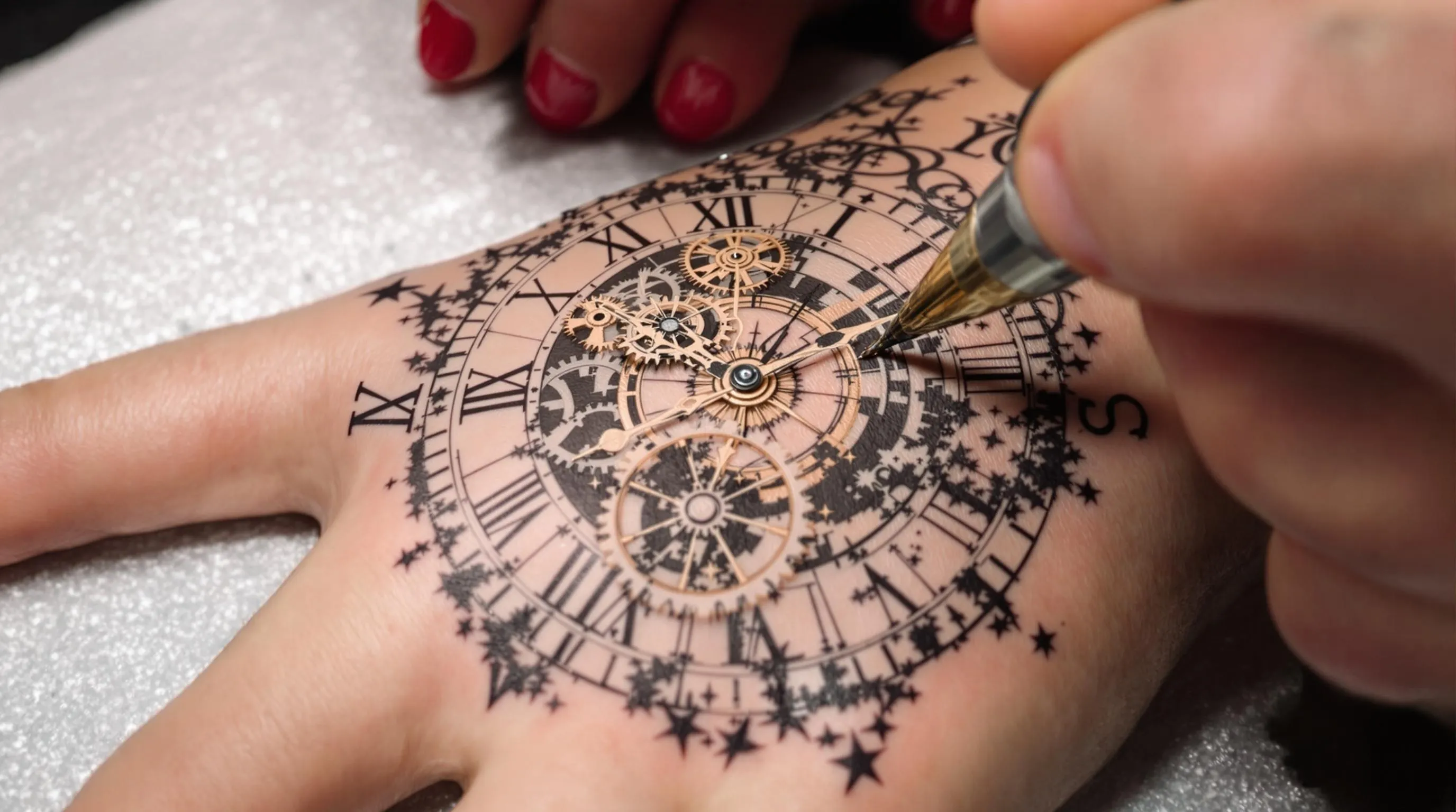 Clock Tattoo on Hand: Meanings, Designs & Complete Guide for 2025 8 Clock Tattoo on Hand: Meanings, Designs & Complete Guide for 2025 7