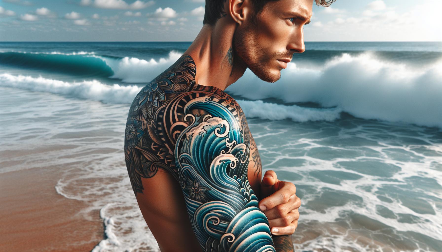 Ultimate Guide to Wave Tattoo Sleeves: Designs, Trends & Care Tips 2 Ultimate Guide to Wave Tattoo Sleeves: Designs, Trends & Care Tips 1