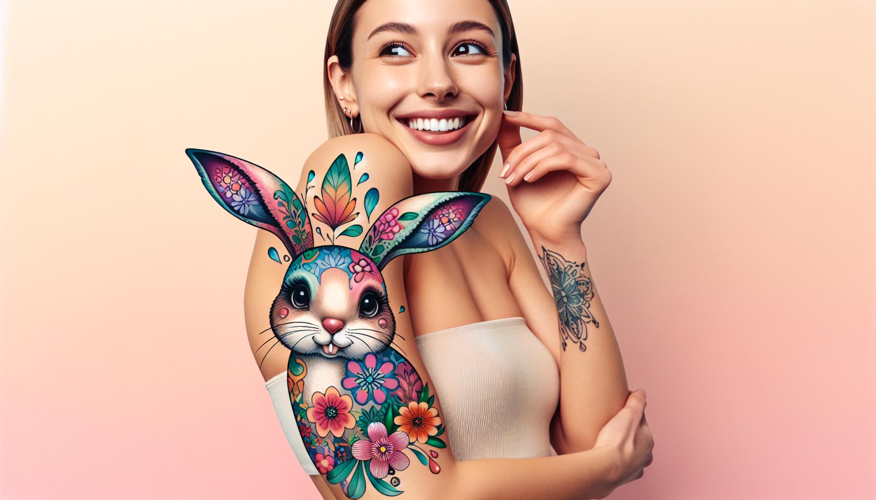 Bunny Tattoo Meaning: Discover Symbolism of Luck, Fertility & Playfulness 5 77409795 e9ee 454f b918 a74a8285b668H4DMGUg1WSSzC7foc QSw
