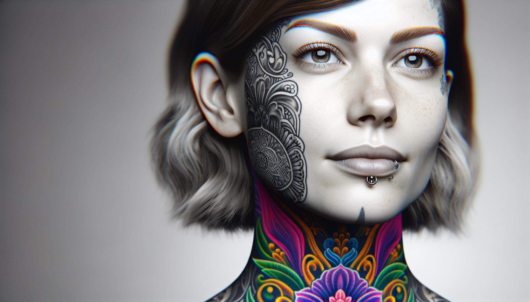 Womens Throat Tattoos: Bold Designs, Trends & Care Tips 4 Womens Throat Tattoos: Bold Designs, Trends & Care Tips 3