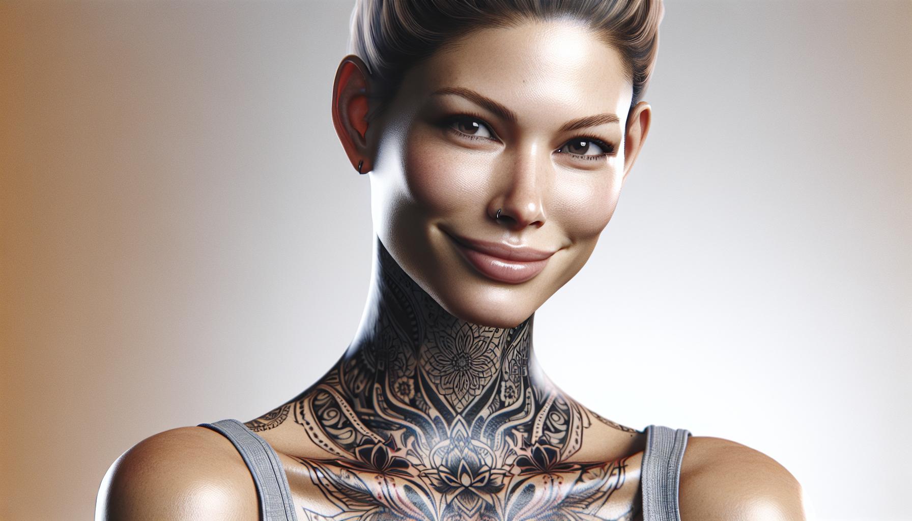 Womens Throat Tattoos: Bold Designs, Trends & Care Tips 6 Womens Throat Tattoos: Bold Designs, Trends & Care Tips 5