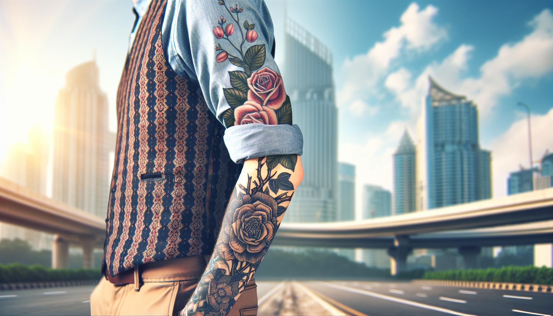 Men's Floral Tattoo Half Sleeve: Top Designs, Symbolism & Expert Tips 14 Men's Floral Tattoo Half Sleeve: Top Designs, Symbolism & Expert Tips 13