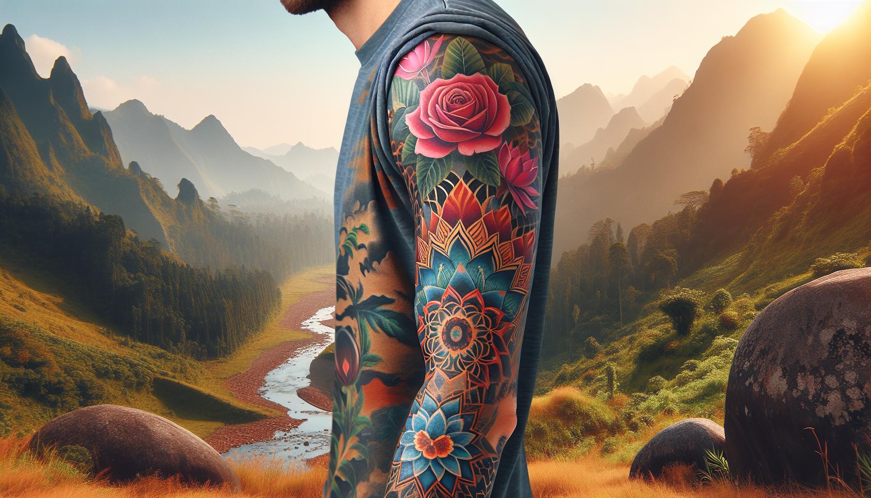 Men's Floral Tattoo Half Sleeve: Top Designs, Symbolism & Expert Tips 12 Men's Floral Tattoo Half Sleeve: Top Designs, Symbolism & Expert Tips 11