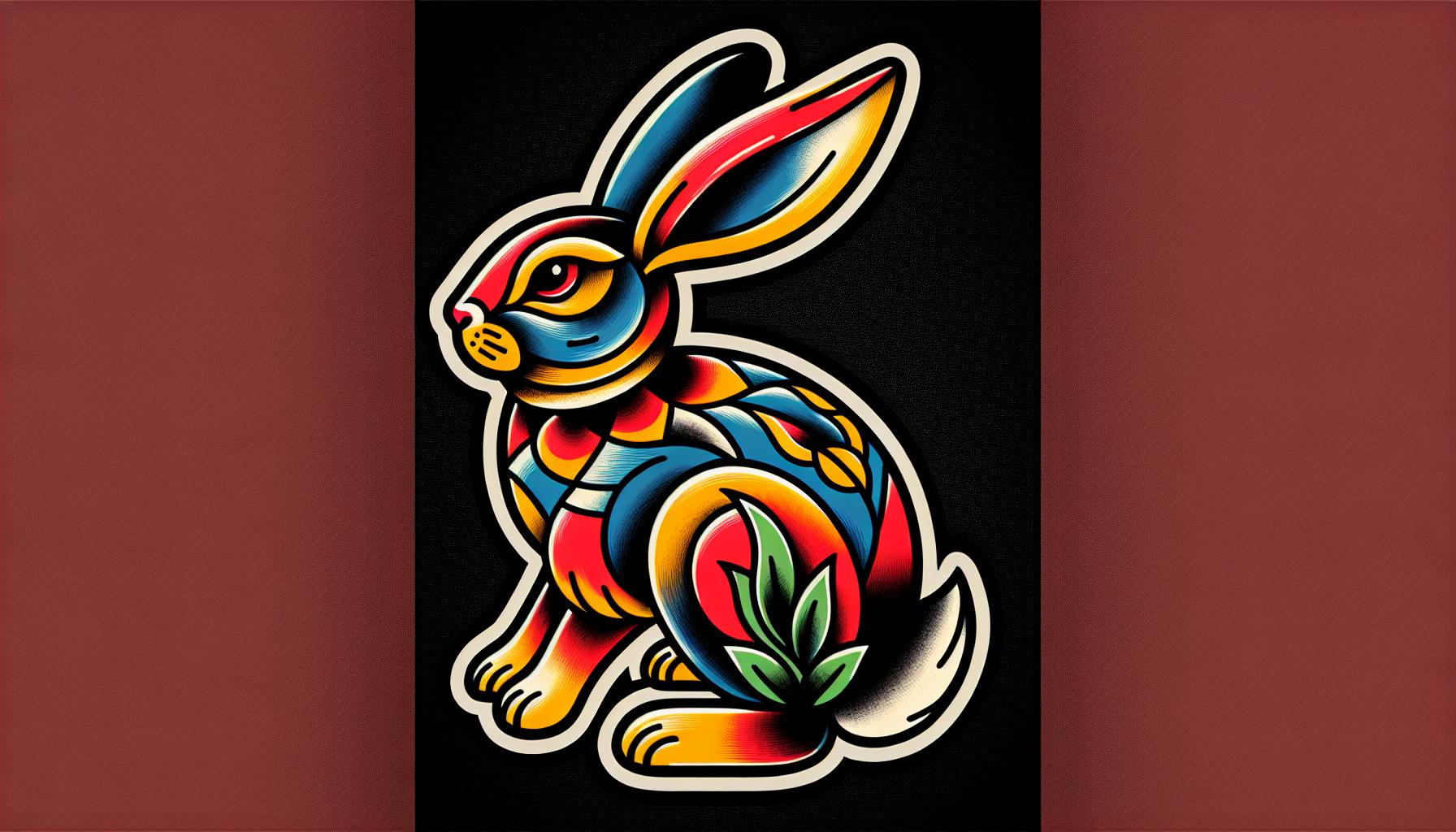 American Traditional Rabbit Tattoos: History, Symbolism & Design Ideas 8 American Traditional Rabbit Tattoos: History, Symbolism & Design Ideas 7