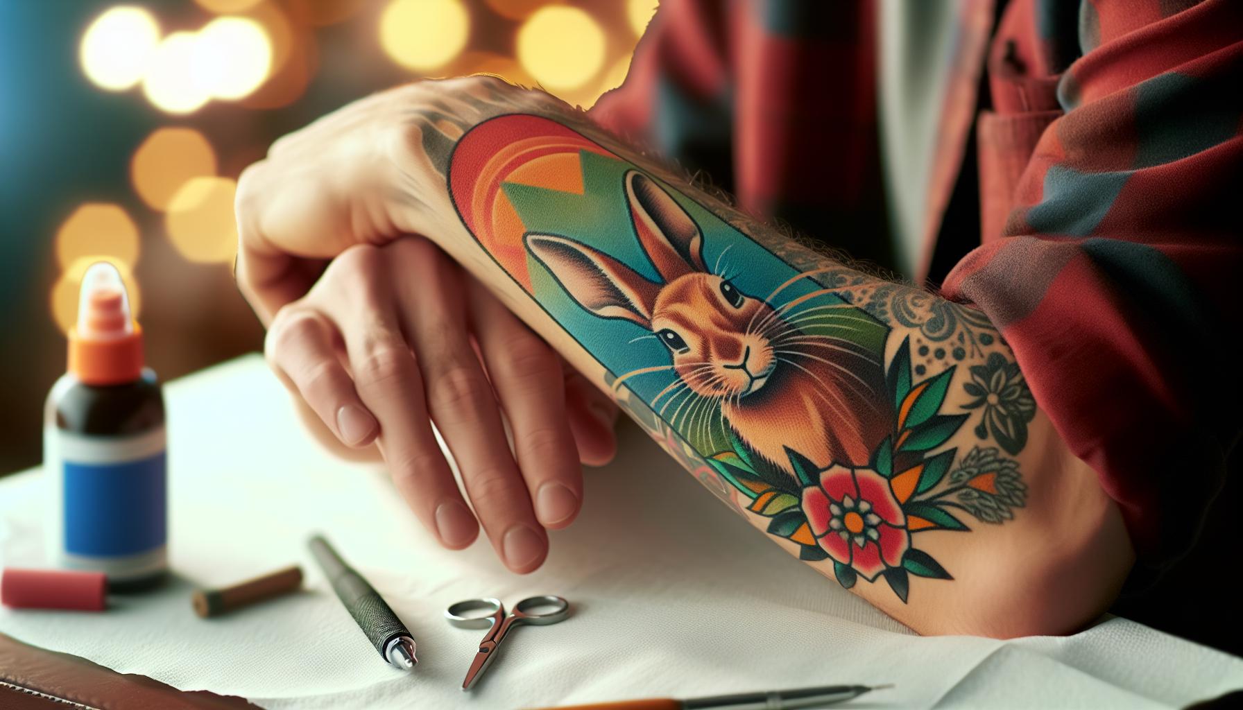 American Traditional Rabbit Tattoos: History, Symbolism & Design Ideas 12 American Traditional Rabbit Tattoos: History, Symbolism & Design Ideas 11