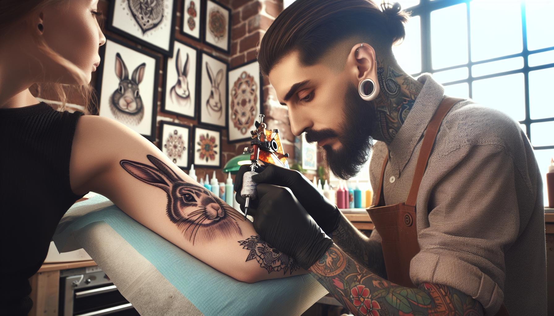 American Traditional Rabbit Tattoos: History, Symbolism & Design Ideas 10 American Traditional Rabbit Tattoos: History, Symbolism & Design Ideas 9