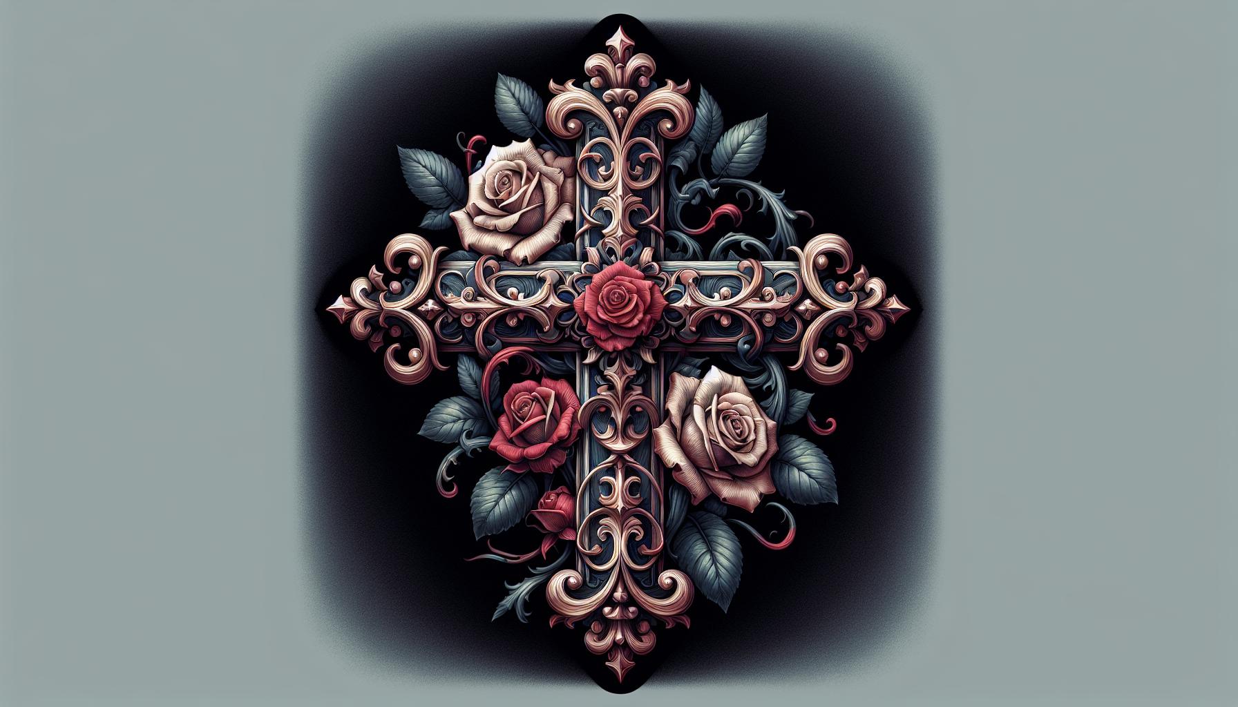 50 Stunning Cross with Flowers Tattoo Ideas to Inspire Your Next Ink 12 50 Stunning Cross with Flowers Tattoo Ideas to Inspire Your Next Ink 11