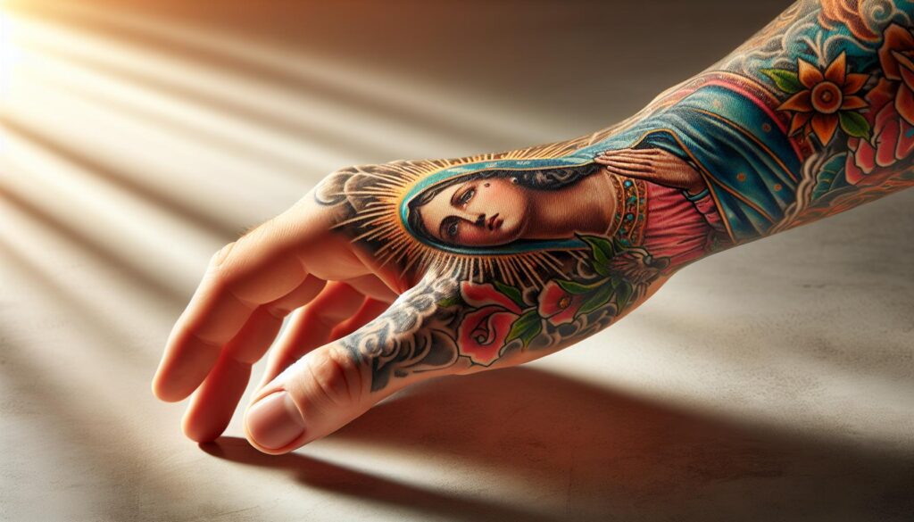 10 Stunning Virgin Mary Hand Tattoos to Inspire Your Next Ink 4 AlpGSwXVZMjq834dVhJV5