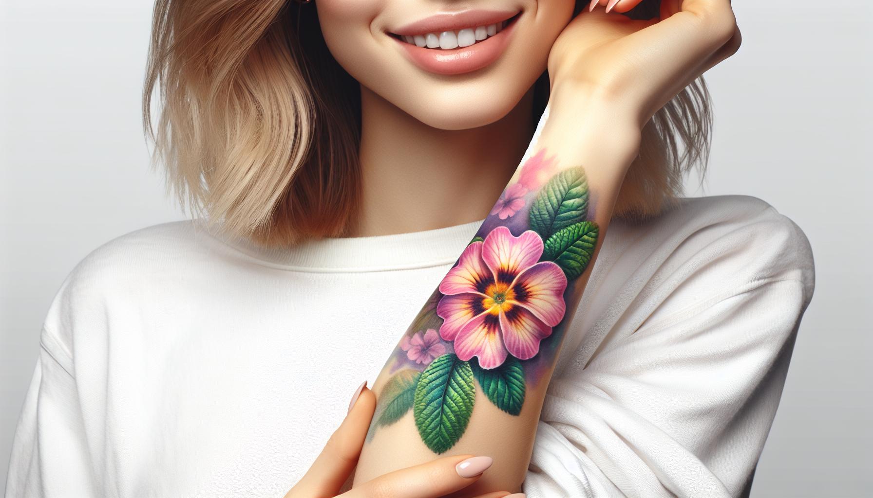 Top February Flower Tattoo Ideas: Violets & Primroses 4 Top February Flower Tattoo Ideas: Violets & Primroses 3