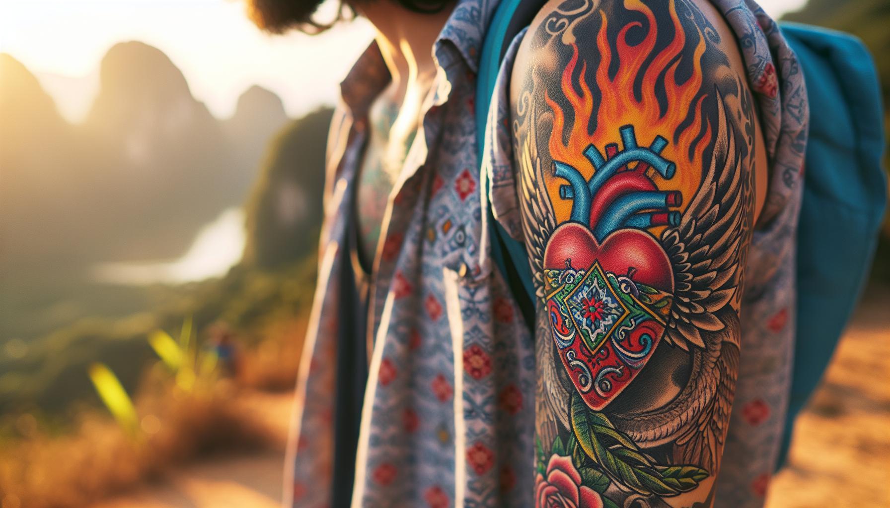 The Ultimate Guide to Sacred Heart Tattoos: Meanings, Designs & Care 4 The Ultimate Guide to Sacred Heart Tattoos: Meanings, Designs & Care 3