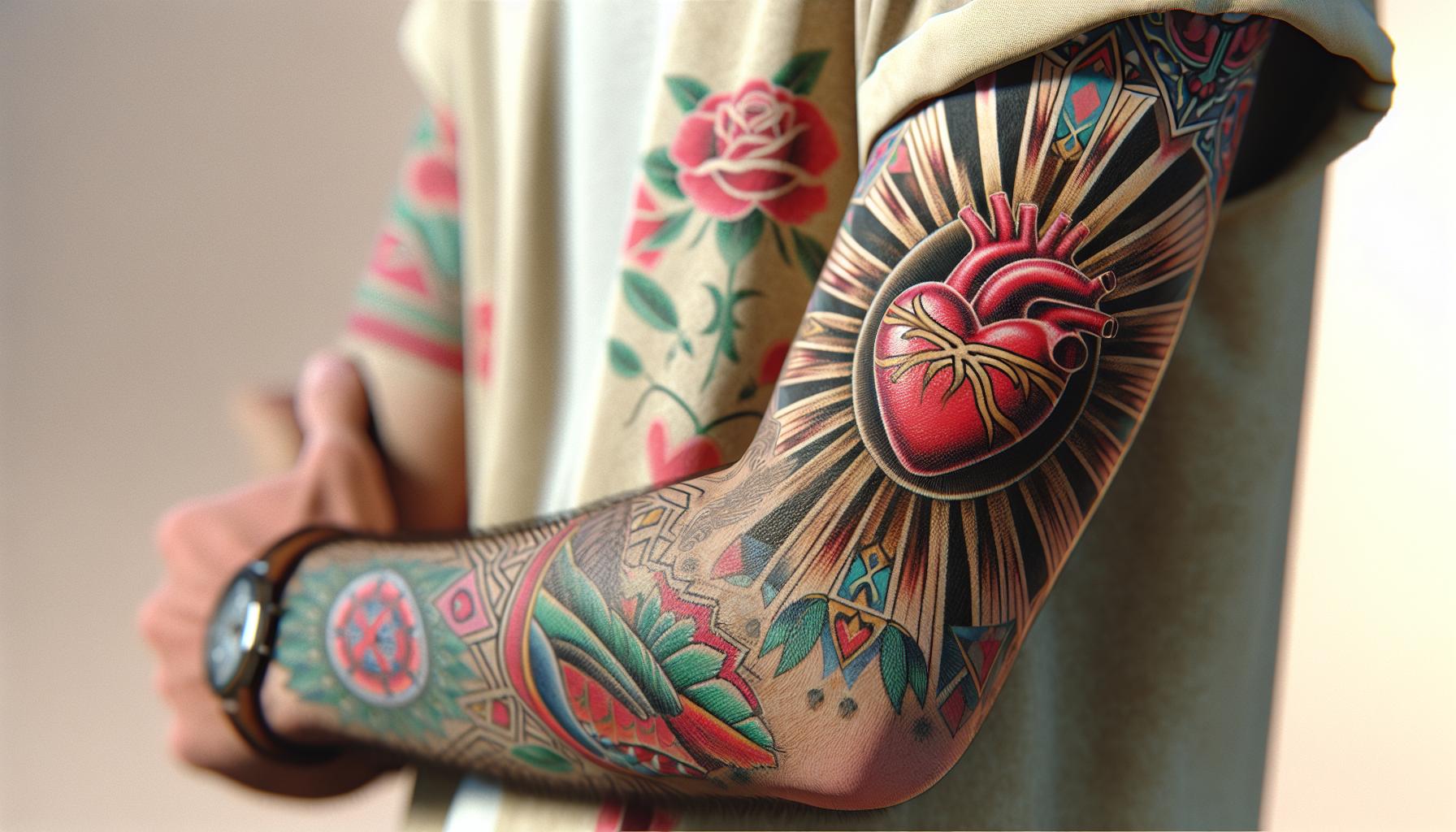 The Ultimate Guide to Sacred Heart Tattoos: Meanings, Designs & Care 8 The Ultimate Guide to Sacred Heart Tattoos: Meanings, Designs & Care 7