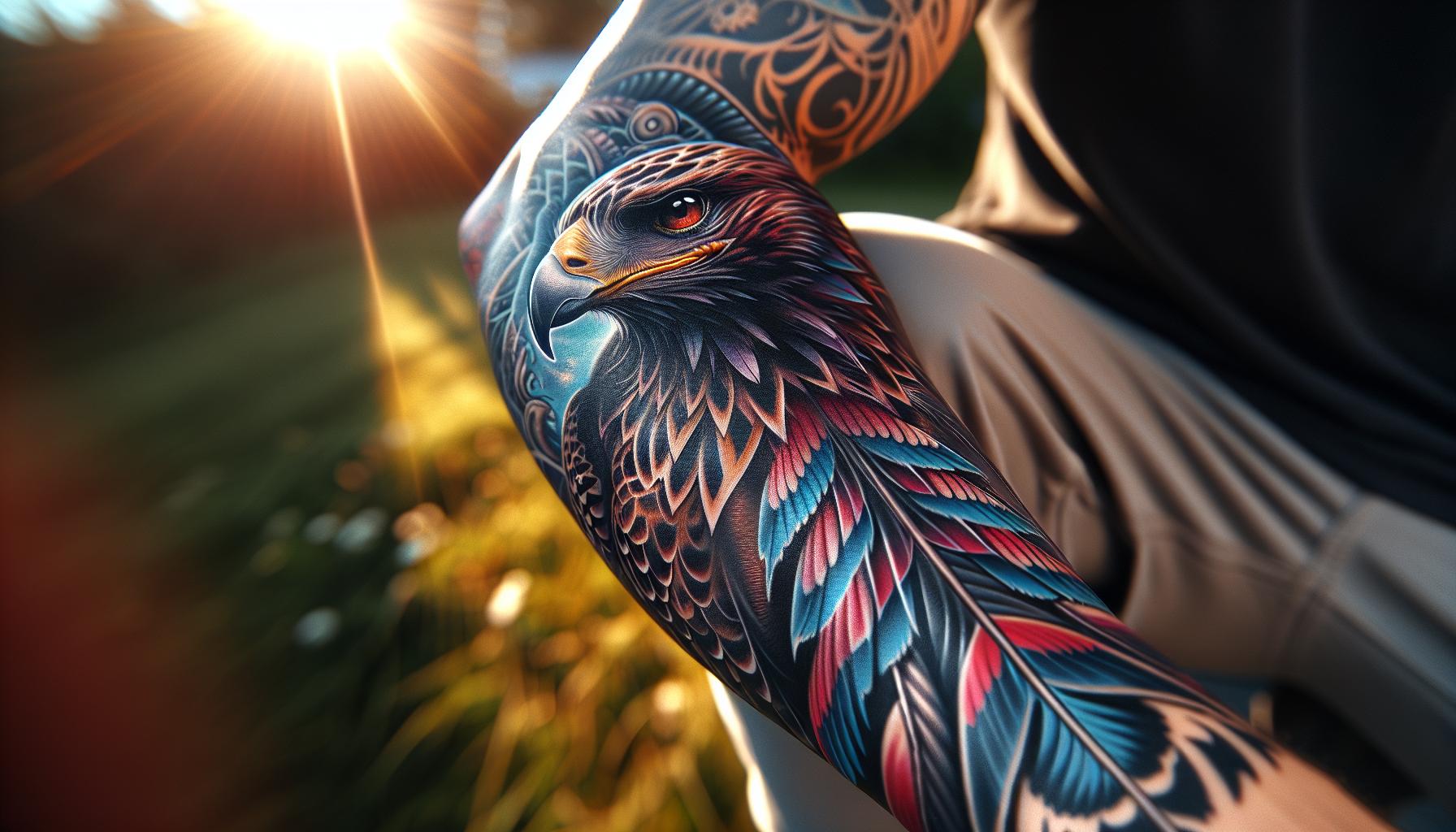 Stunning Tattoos of Hawks: Designs, Meanings & Inspiration 10 Stunning Tattoos of Hawks: Designs, Meanings & Inspiration 9