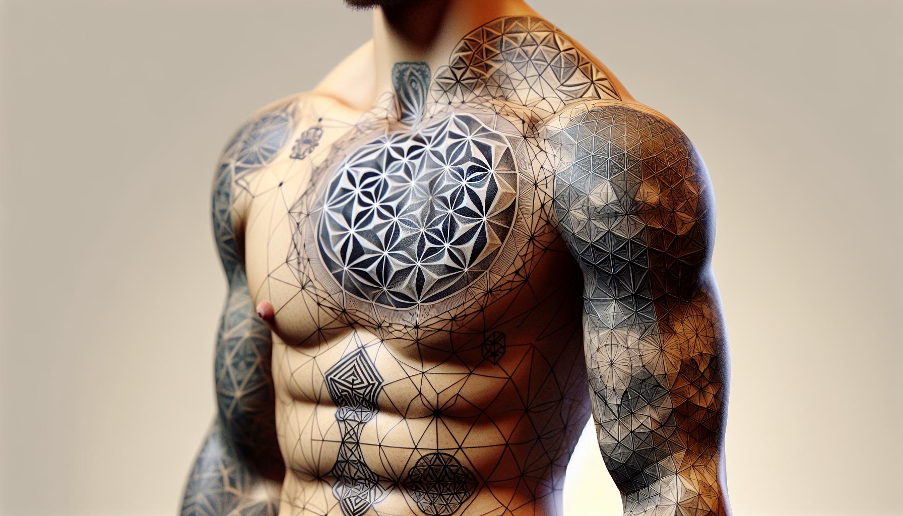 50 Stunning Chest Tattoo Ideas to Express Your Unique Style 4 50 Stunning Chest Tattoo Ideas to Express Your Unique Style 3