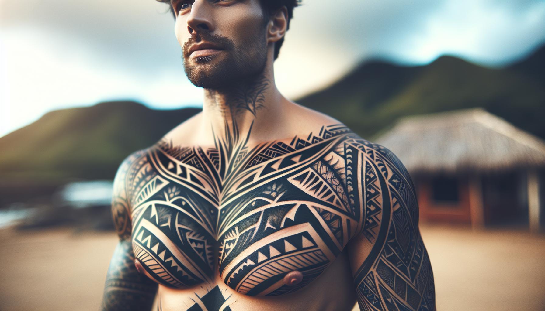 50 Stunning Chest Tattoo Ideas to Express Your Unique Style 2 50 Stunning Chest Tattoo Ideas to Express Your Unique Style 1