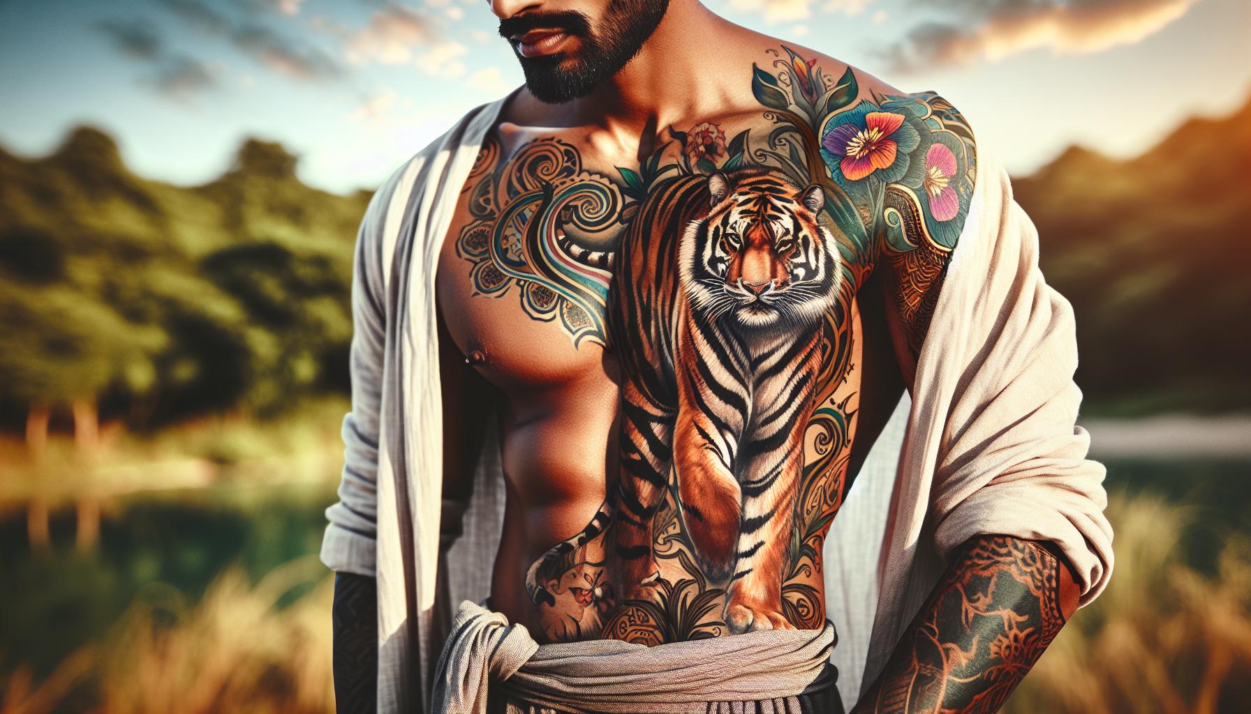 50 Stunning Chest Tattoo Ideas to Express Your Unique Style 6 50 Stunning Chest Tattoo Ideas to Express Your Unique Style 5