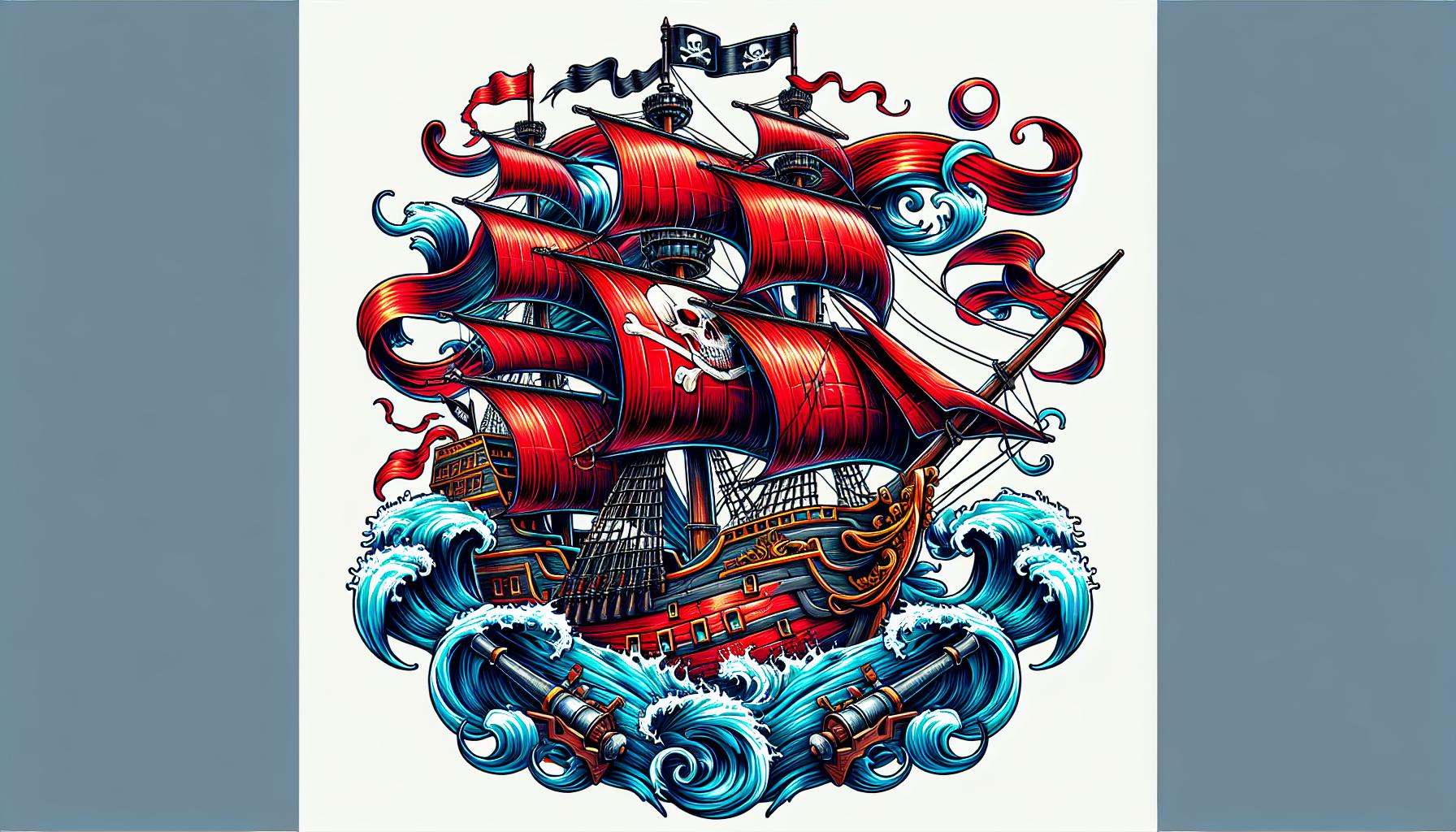 Ultimate Guide to Pirate Ship Tattoo Designs: Styles, Meanings & Inspiration 4 Ultimate Guide to Pirate Ship Tattoo Designs: Styles, Meanings & Inspiration 3