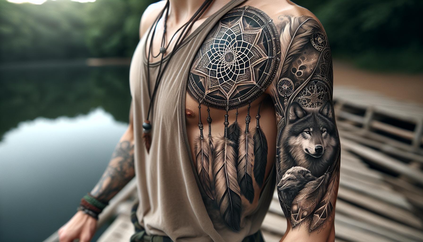 Dream Catcher Tattoo for Men: Ultimate Guide to Meanings, Styles & Placement 8 Dream Catcher Tattoo for Men: Ultimate Guide to Meanings, Styles & Placement 7