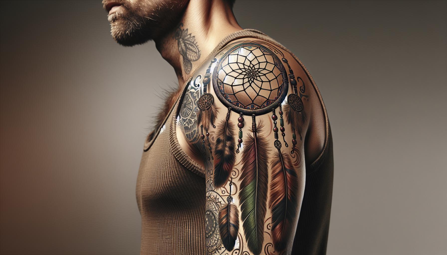 Dream Catcher Tattoo for Men: Ultimate Guide to Meanings, Styles & Placement 2 Dream Catcher Tattoo for Men: Ultimate Guide to Meanings, Styles & Placement 1