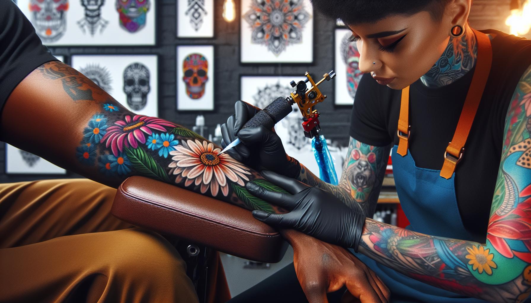 Ultimate Guide to Colorful Daisy Tattoos: Designs, Meanings & Care Tips 2 Ultimate Guide to Colorful Daisy Tattoos: Designs, Meanings & Care Tips 1