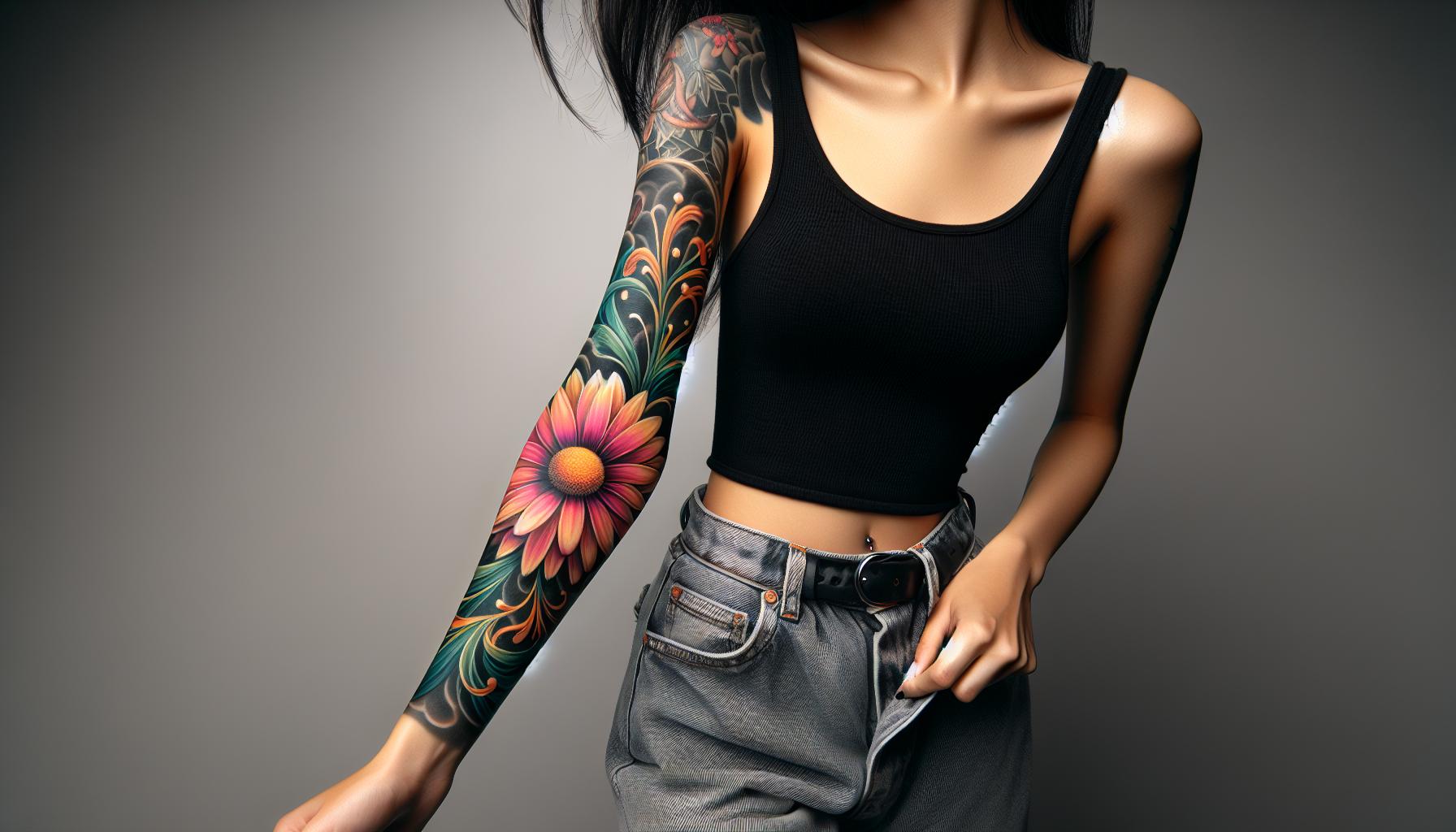 Ultimate Guide to Colorful Daisy Tattoos: Designs, Meanings & Care Tips 4 Ultimate Guide to Colorful Daisy Tattoos: Designs, Meanings & Care Tips 3
