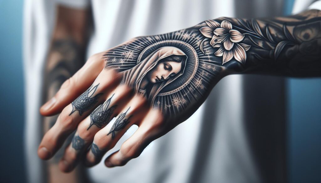 10 Stunning Virgin Mary Hand Tattoos to Inspire Your Next Ink 1 fqVW GYTzubi5xzv4CbCI