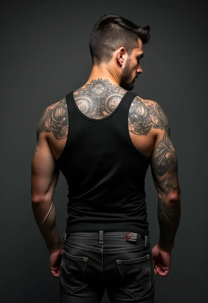 30 Back Tattoo Ideas for Men with Bold and Powerful Designs 10 30 Back Tattoo Ideas for Men with Bold and Powerful Designs - 10. Mechanical Designs
