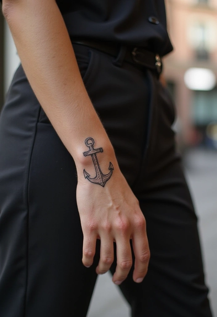 30 Cross Tattoos on Wrist with Meaningful and Elegant Designs 10 30 Cross Tattoos on Wrist with Meaningful and Elegant Designs - 10. Anchor Cross Tattoo