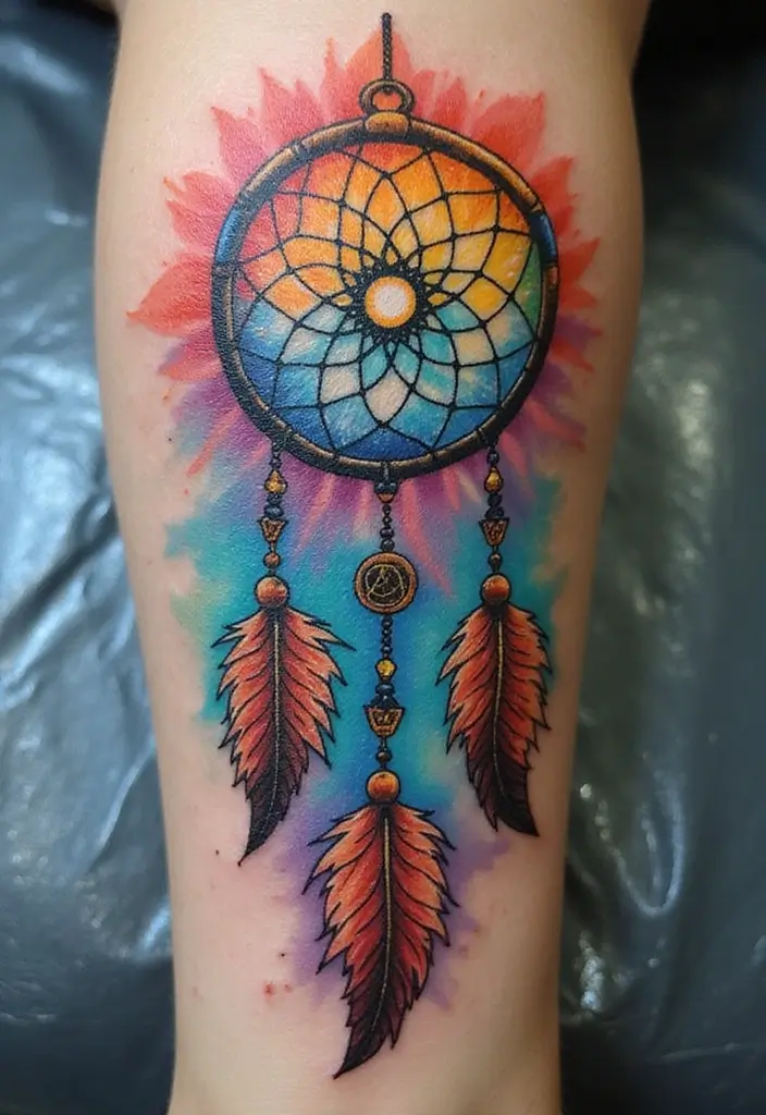 50 Dream Catcher Tattoo Meaning Ideas with Deep Symbolism 10 50 Dream Catcher Tattoo Meaning Ideas with Deep Symbolism - 10. Journey of Self-Discovery