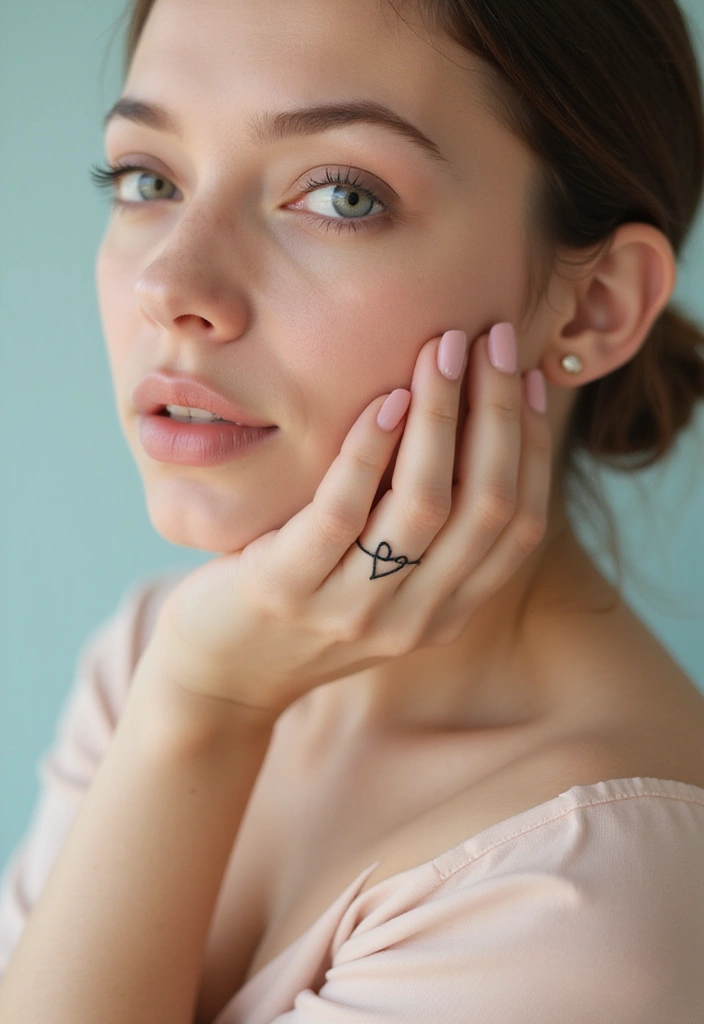 30 Elegant Hand Tattoos for a Chic and Bold Look 10 30 Elegant Hand Tattoos for a Chic and Bold Look - 10. Simple Heart Designs