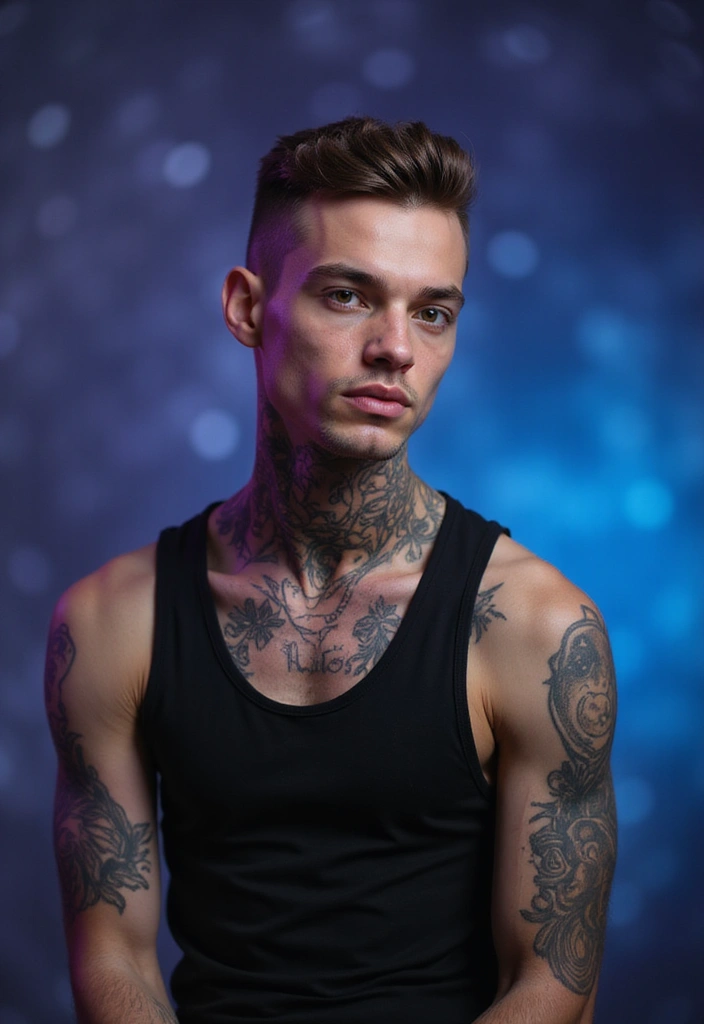 30 Head Tattoos for Men with Unique and Creative Styles 10 30 Head Tattoos for Men with Unique and Creative Styles - 10. Celestial Bodies