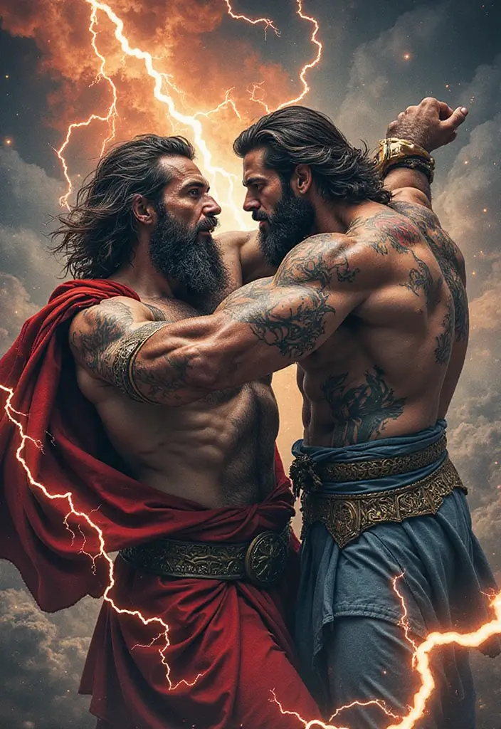 30 Zeus Tattoo Meanings and Design Inspirations - 10. The Strength of the Titan