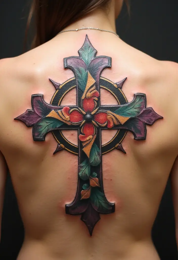 30 Celtic Cross Tattoos for Men and Women with Spiritual Value 11 30 Celtic Cross Tattoos for Men and Women with Spiritual Value - 11. Abstract Celtic Cross