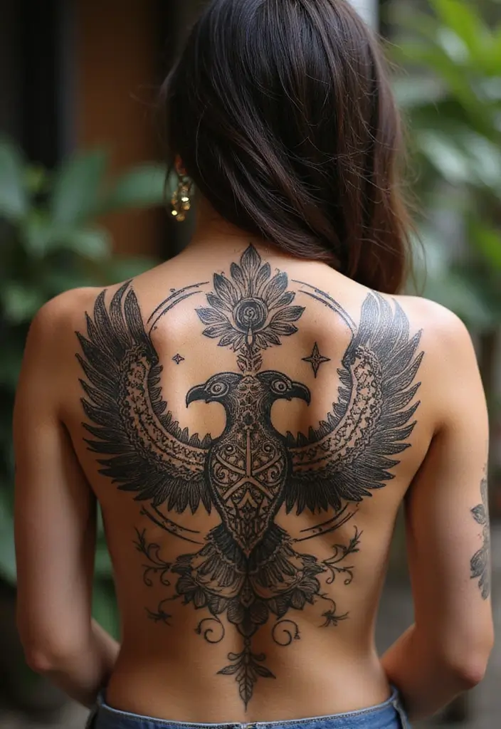 30 Eagle Tattoo Designs That Represent Strength and Freedom 11 30 Eagle Tattoo Designs That Represent Strength and Freedom - 11. Eagle Mandala Design