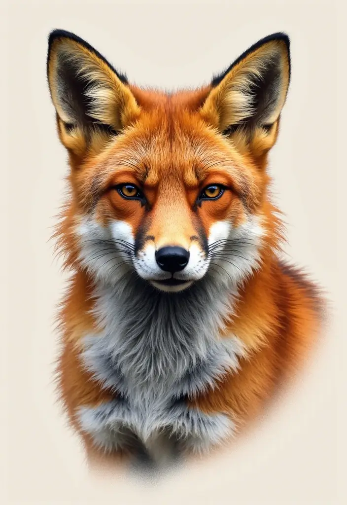 30 Fox Tattoos with Creative and Symbolic Designs - 11. Fox Portrait Tattoo