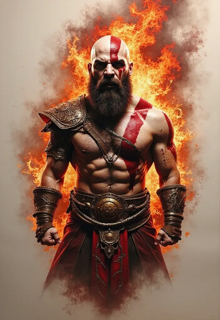 50 God of War Tattoo Ideas for True Fans of the Game - 11. Spartan Rage