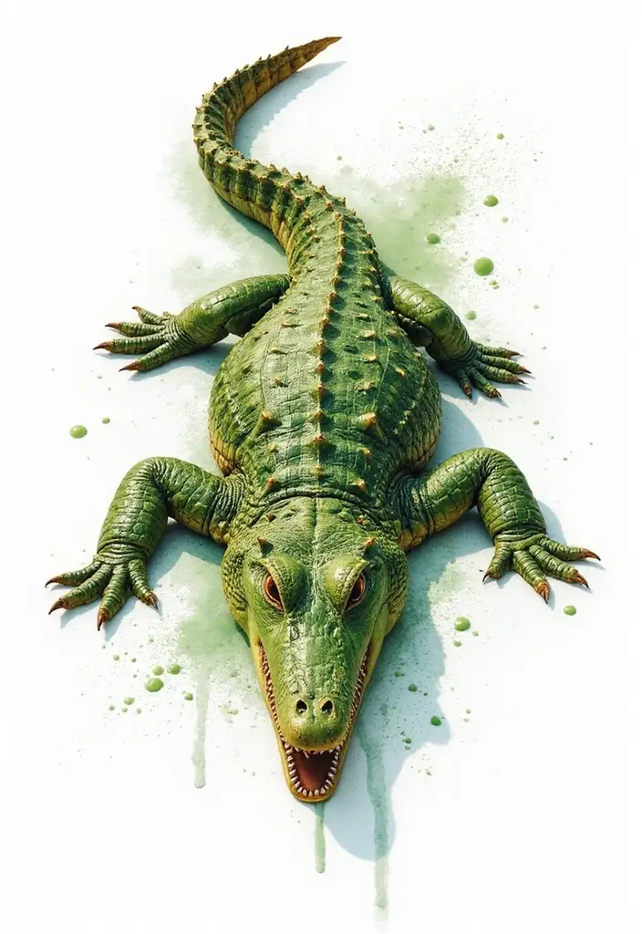 30 Safari Animal Tattoos with Bold and Exotic Designs - 11. Bold Crocodile: The Ancient Predator