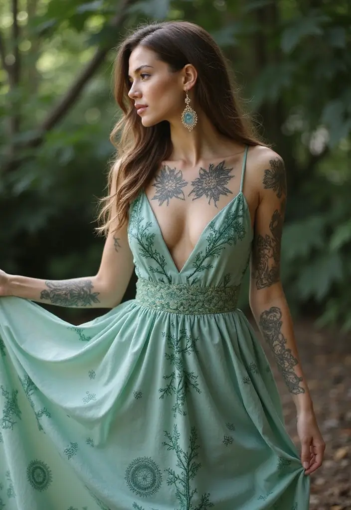 30 Vine Tattoos That Showcase Natural Beauty 11 30 Vine Tattoos That Showcase Natural Beauty - 11. Vines and Mandalas